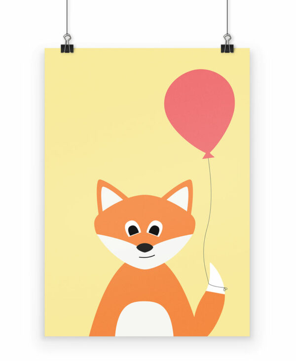 Poster Fuchs fürs Kinderzimmer