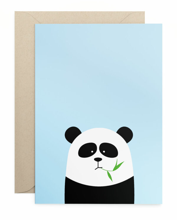 Grusskarte Klappkarte Panda
